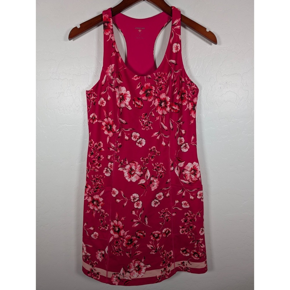 Johnny Was Dress Skort Women Medium Pink Bee Active Floral Razorback Tennis Golf